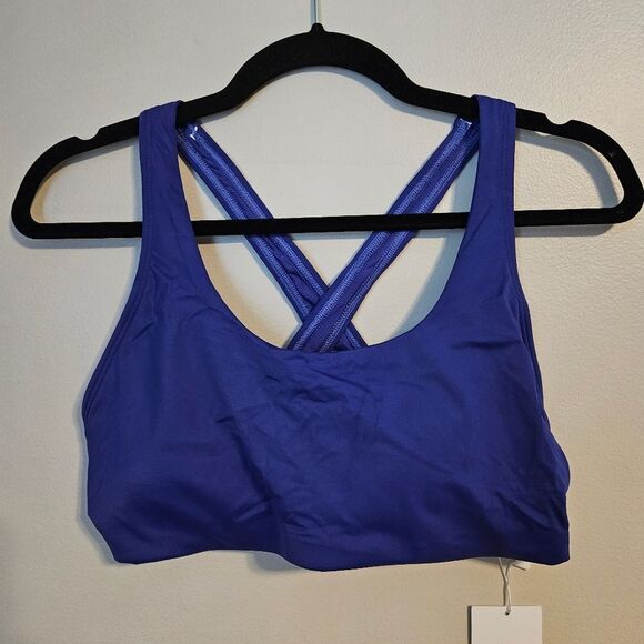 Andie Bathing Suit The Caledonia Top Bikini Lapis Criss Cross Back Neutral Solid - Picture 2 of 12